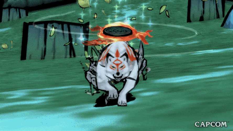 Video Game White Wolf Okami Amaterasu Running GIF