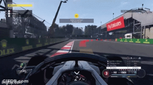 Video Game With Fly Emirates Sign GIF