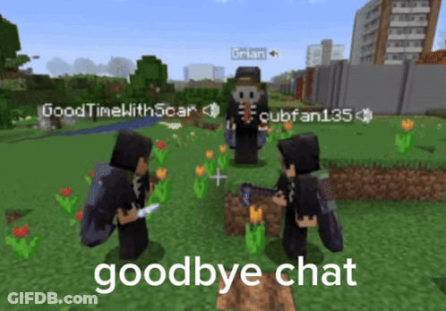 Video Game With Goodbye Chat GIF