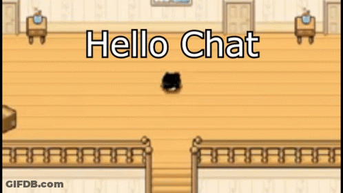 Video Game With Hello Chat GIF