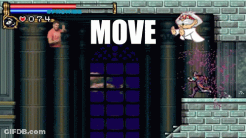 Video Game With Move Text GIF