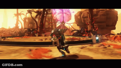 Video Game With Purple Object GIF