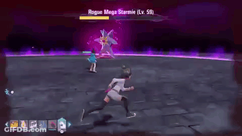 Video Game With Rogue Mega Starmie Background GIF