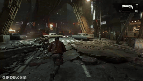 Video Game With Stop Sign GIF