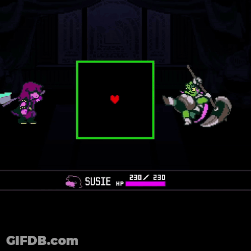Video Game With Susie HP Displayed GIF