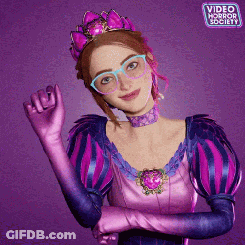 Video Horror Society Poster Woman In Purple Dress GIF