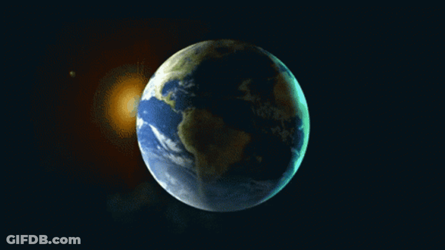 Video Of Earth Rotation GIF