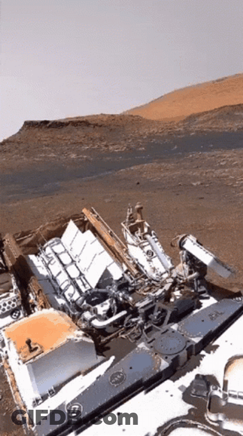View From Mars Rover GIF