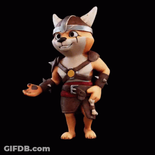 Viking Cat Dancing GIF