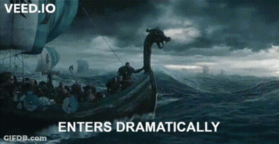 Viking Enters Dramatically GIF