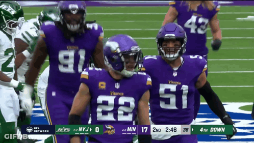 Vikings And Jets Football Game GIF