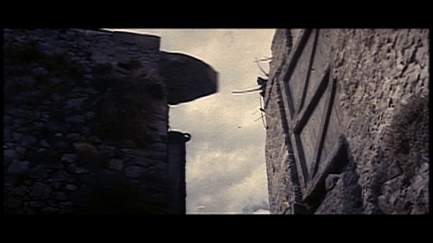 Vikings Cannon Smashing Wall GIF