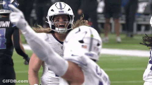 Vikings Player Celebrating Touchdown GIF