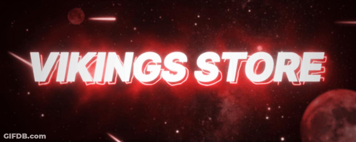 Vikings Store Red Logo GIF