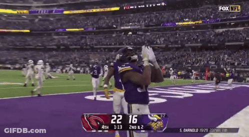 Vikings Vs Cardinals Football Game GIF