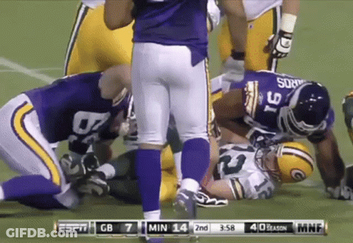 Vikings Vs Green Bay Packers Football Game GIF