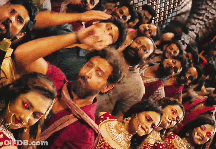 Vikram Vedha Crazy Dance Hrithik Roshan GIF