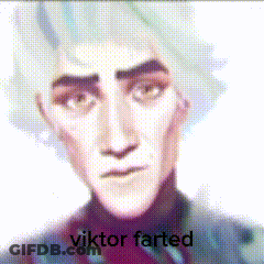 Viktor Farted Pixelated Man Face GIF