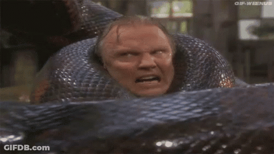 Villains Get Eaten By Anaconda GIF