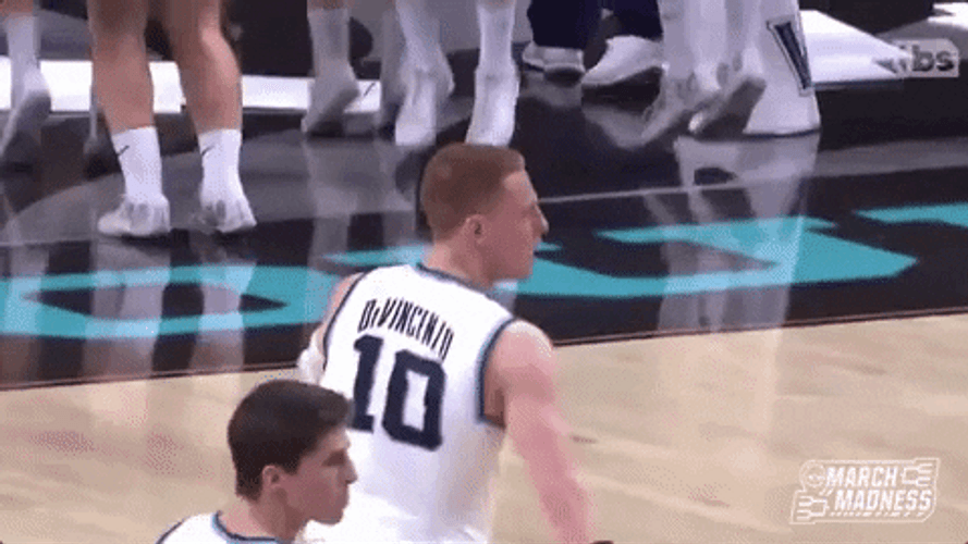Villanova Wildcats Donte DiVincenzo Tapping Teammate GIF