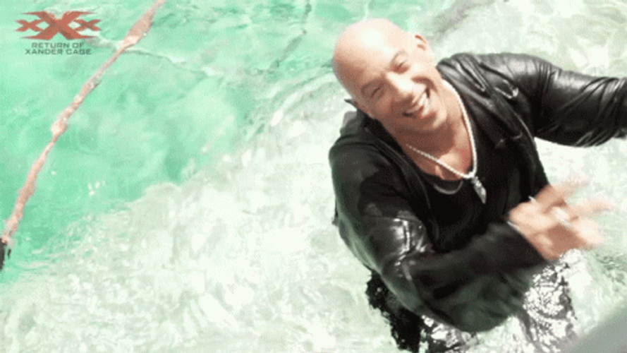 Vin Diesel Diving On The Water GIF