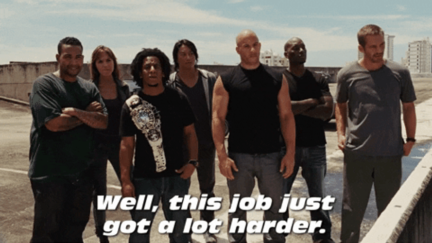 Vin Diesel Fast And Furious Family Paul Walker GIF