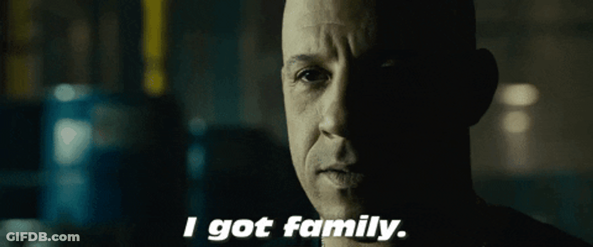 Vin Diesel Got Family Fast And Furious GIF