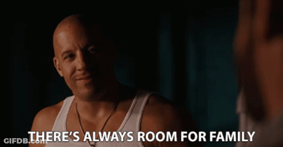 Vin Diesel Leave Room For Family GIF