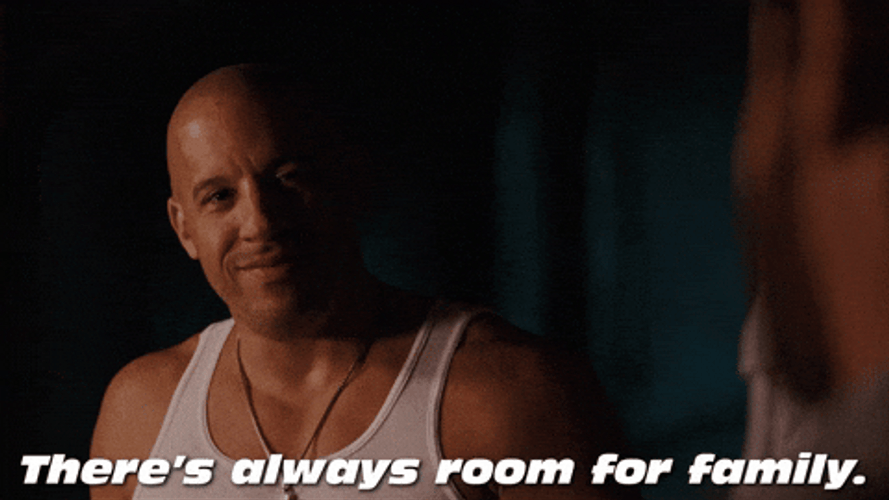 Vin Diesel Room For Family Fast And Furious GIF