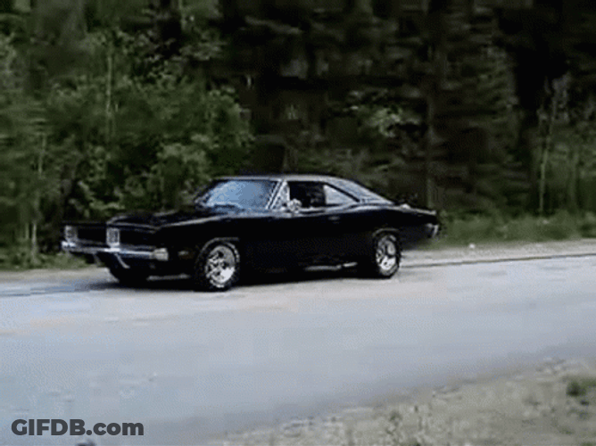 Vinatge Dodge Smoking GIF