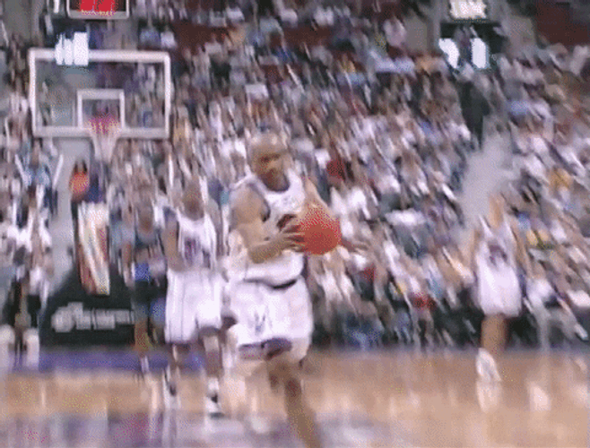 Vince Carter 360 Dunk With Dance GIF