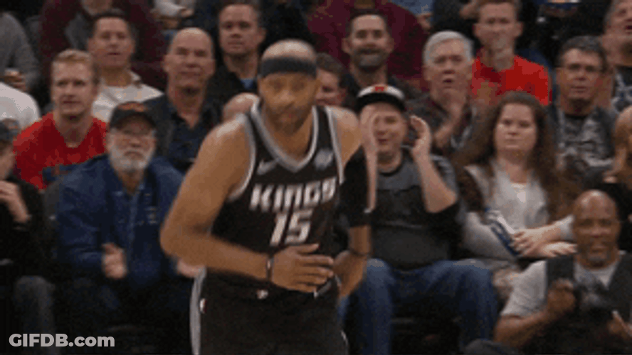 Vince Carter Clapping While Running GIF