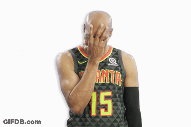 Vince Carter Covering Face GIF