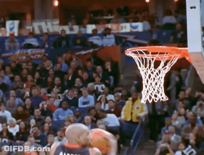 Vince Carter Dunking Screaming GIF
