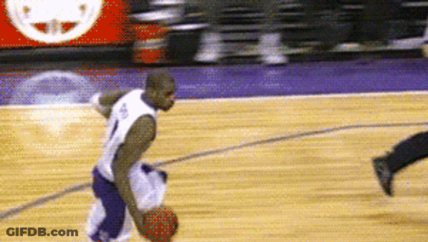 Vince Carter Dunking With Referee GIF