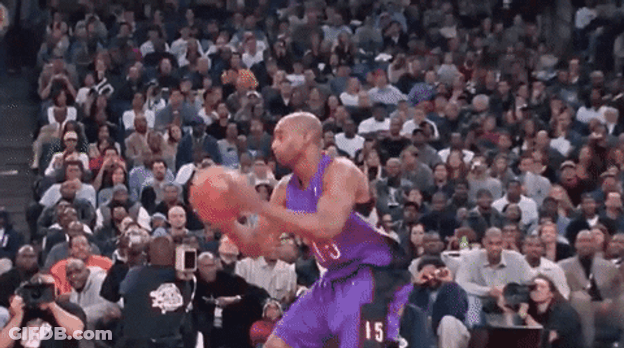 Vince Carter Fans Jumping GIF