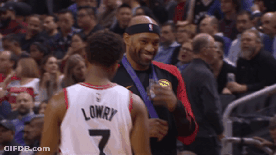 Vince Carter Kyle Lowry GIF