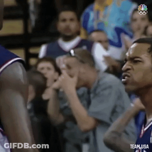 Vince Carter Proudly Shouting GIF