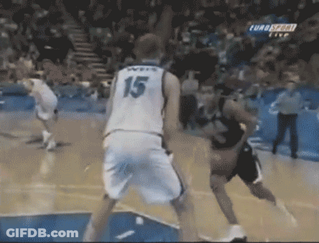 Vince Carter Strongly Dunking GIF