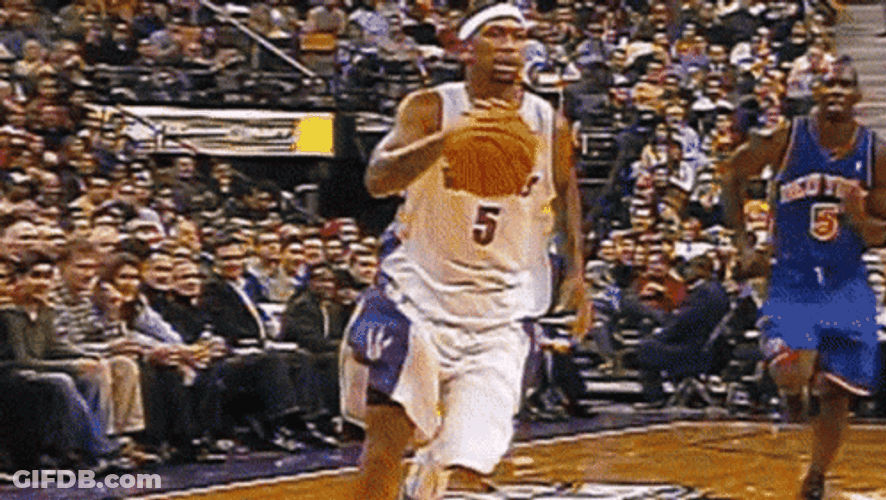 Vince Carter Teammate Passing Ball GIF