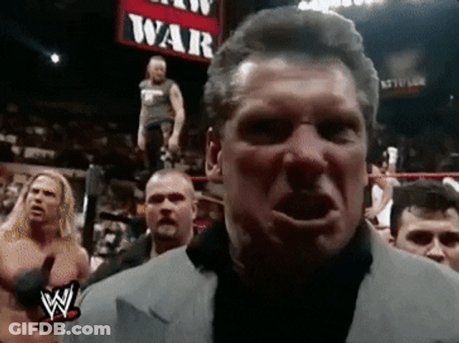 Vince Mcmahon Furious Screaming GIF