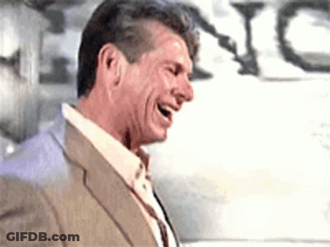 Vince McMahon Meme Laughing Hard GIF