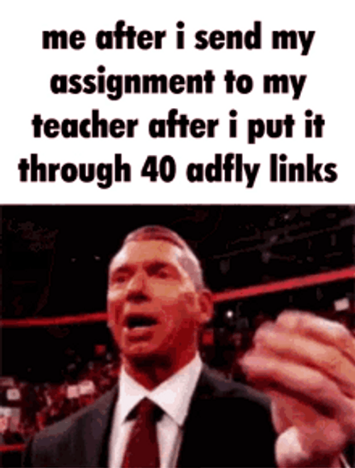 Vince Mcmahon Money Assignment 40 Adfly Links GIF