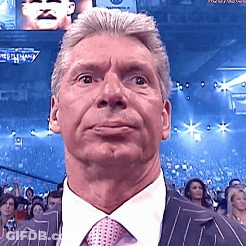 Vince Mcmahon Nervous Gulp GIF