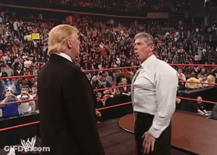 Vince McMahon Pushed By Trump Wwe GIF