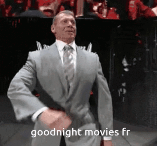 Vince Mcmahon Reverse Walk Meme Goodnight Movies FR GIF