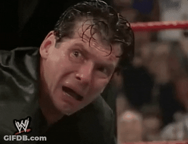 Vince Mcmahon Scared Reaction GIF