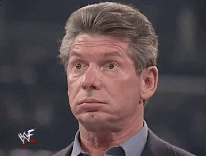 Vince Mcmahon Wow Meme GIF