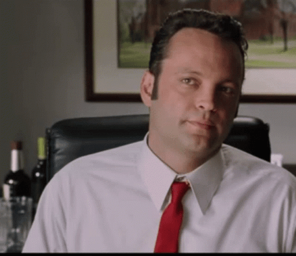 Vince Vaughn Wedding Crashers Inside His Office GIF