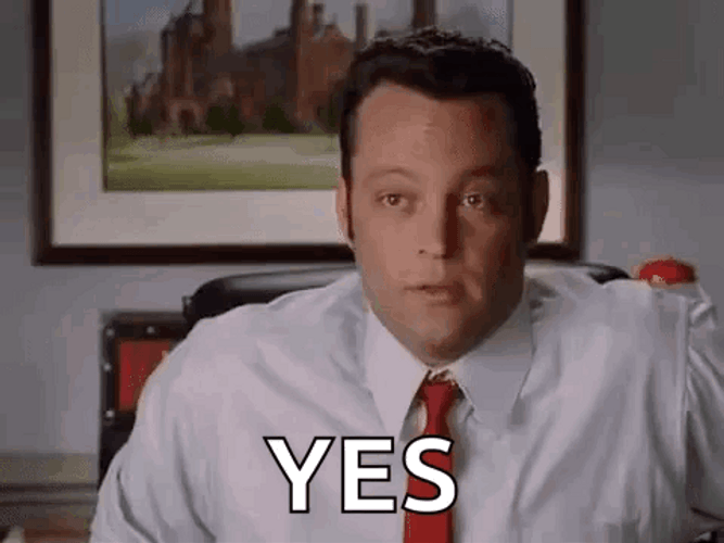 Vince Vaughn Wedding Crashers Yes GIF